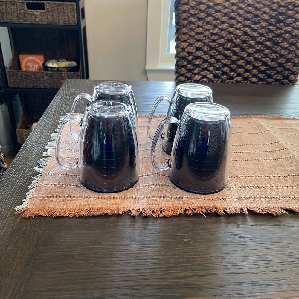 Tervis tumbler brand Black Mugs Set of 4